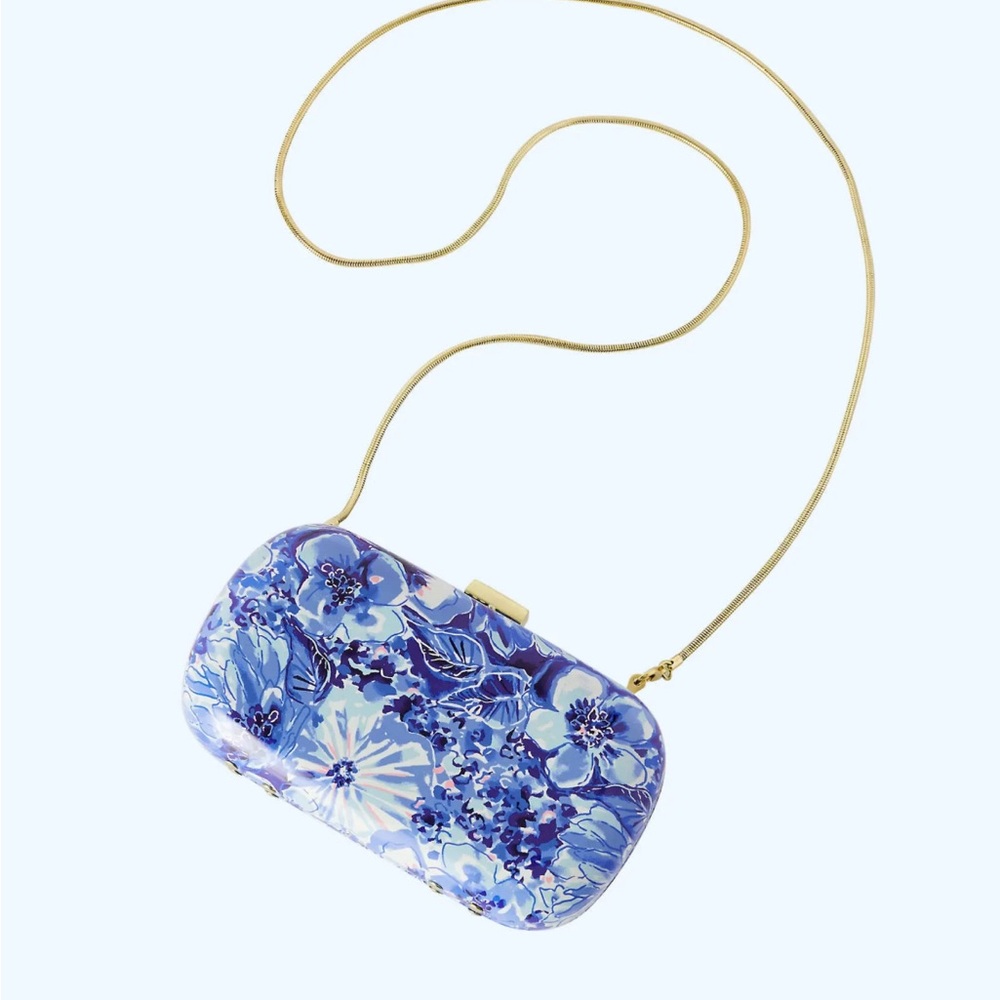 Lilly Pulitzer Coastal Blue Clutch - Picture 2 of 8